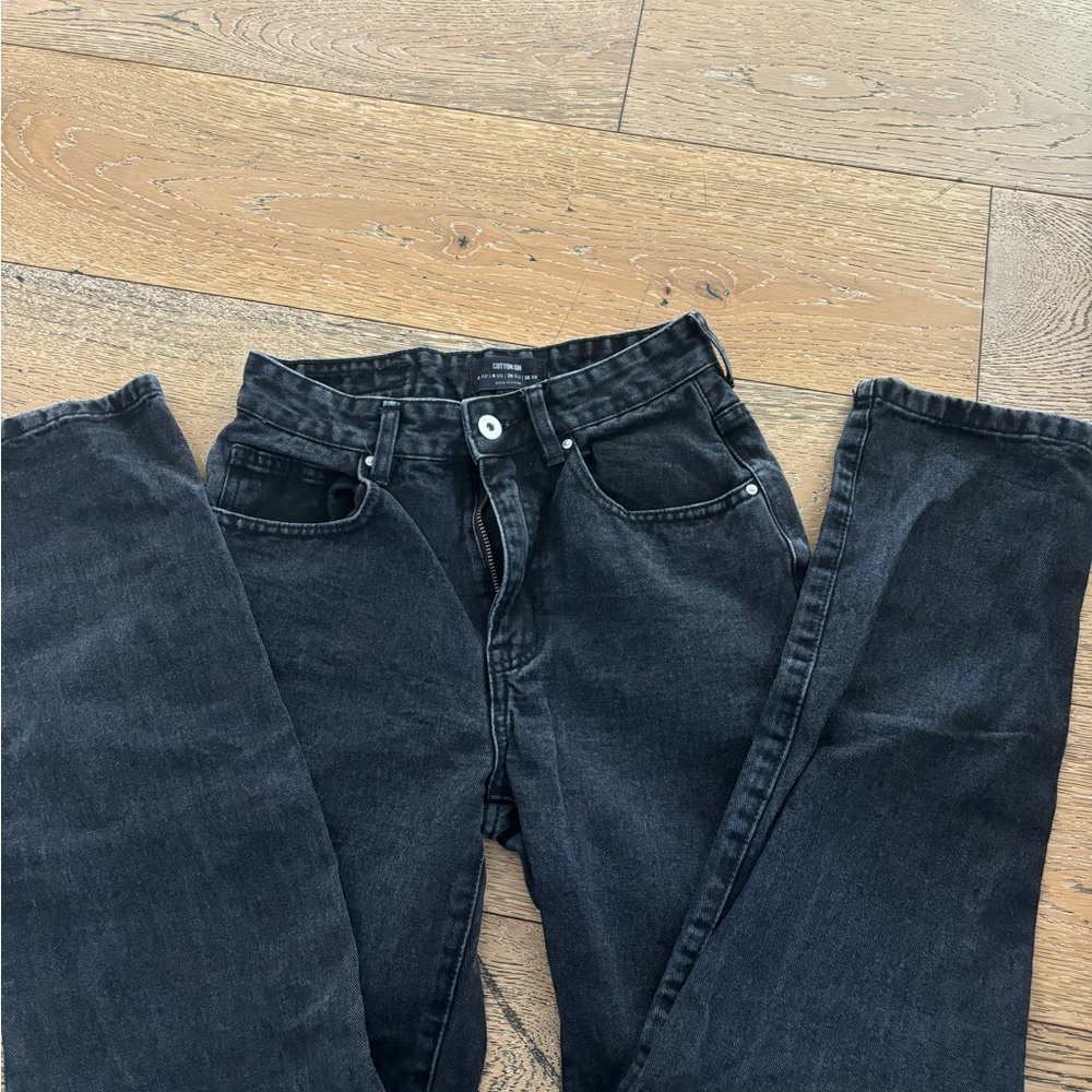 Cotton On Black Straight Jeans Classic Style